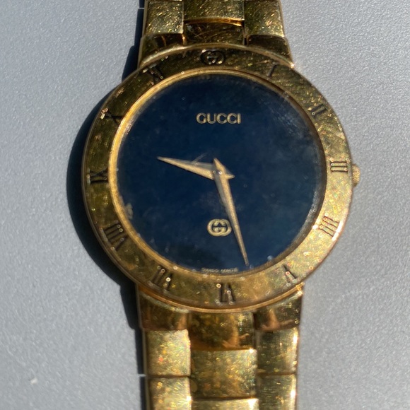 Gucci watch 3300 gold black - Picture 2 of 4